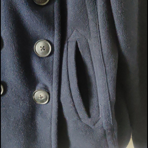 Aeropostal Women Blue Short Coat - Picture 4 of 10